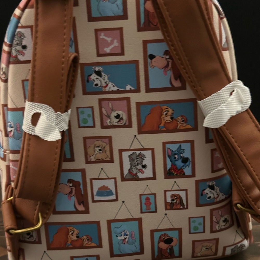 Loungefly Disney Dog’s Gallery mini backpack and mini wallet - Picture 4 of 8